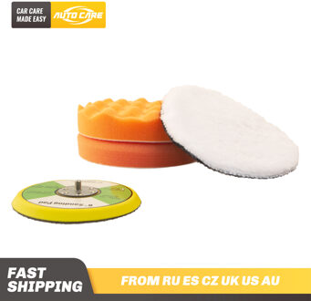 6 Inch Buffing M8 Zelfklevende Polijsten Buffer Pad Set Adapter Voor Auto Polijstmachine 4 Stuks Per Set 150Mm