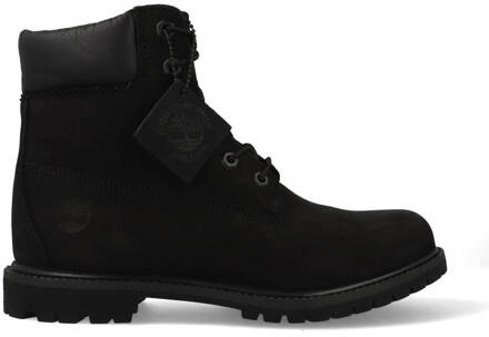 6 Inch Classic dames veterboot - Zwart - Maat 35,5