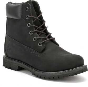 6 Inch Classic dames veterboot - Zwart - Maat 38,5