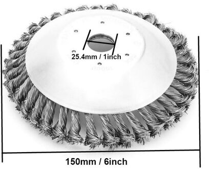 6 Inch Grastrimmer Hoofd Staaldraad Trimmen Hoofd Roesten Bosmaaier Maaier Draad Wieden Hoofd Voor Grasmaaier