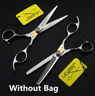 6 Inch Jason Fabriek Prijs Kappers Schaar Jp 440C Diamante Kappers Snijden Schaar Dunner Schaar Haar Schaar een paar- zonder zak