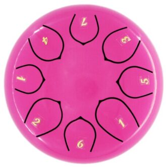 6 Inch Mini Drum 8 Tone Staal Tong Percussie Drum Handpan Instrument Met Een Draagtas Muziekinstrumenten Roze