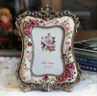 6 Inch Rose Hars Fotolijst Huwelijkscadeau Ambachten Desktop Decoratie Fotolijst ElimElim