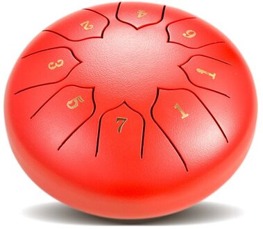 6 Inch Staal Tong Drum 8 Tune Hand Pan Drum Tank Hang Hollow Drum Met Drumsticks Draagtas Slaginstrumenten 2