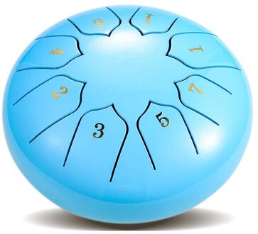 6 Inch Staal Tong Drum 8 Tune Hand Pan Drum Tank Hang Hollow Drum Met Drumsticks Draagtas Slaginstrumenten 3