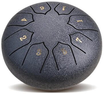 6 Inch Staal Tong Drum 8 Tune Hand Pan Drum Tank Hang Hollow Drum Met Drumsticks Draagtas Slaginstrumenten 5