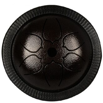 6 Inch Stalen Tong Drum Ethereal Drum 6 Soorten Notities Met Drumstick, Reistas, geschikt Voor Kinderen Volwassenen zwart