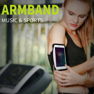 6 inch Unisex Outdoor Sports Sweat Resistant Wrist Bag Forearm Band Bike Mount Phone Holder Riding Wristband Pouch Bag
