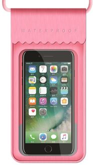 6 inch Waterdichte Duiken Tas Mobiele Telefoon Pouch Onderwater Dry Case Cover Voor Kano Kayak Rafting Zwemmen Drifting Strand roze
