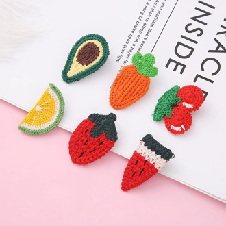 6 kinds Baby Girl Hair Clip Fruit Hairpin Baby Headdress Girl Cute Side Clip Baby Girl Head Clip Beauty Hair Accessories