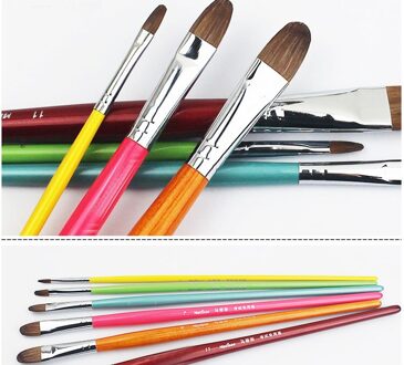 6 kleur bar gouache pen aquarel pen pen borstel paibi propyleen pigment Art Set