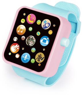 6 Kleur Kinderen Peuter Plastic Digitale Horloge Simulatie Smart Horloge Touch Screen Horloge Onderwijs Speelgoed Walkie Talkies 01