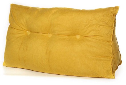 6 Kleuren 100*50*22Cm Rechthoek Driehoekige Bed Hoofd Grote Lange Zachte Kussen Rugleuning Lendensteun Bolster kussen Voor Home Office Oranje