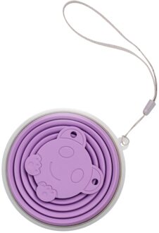 6 kleuren 250ML Silicone Travel Cup Intrekbare Vouwen Koffie Cup Telescopische Inklapbare Thee Cup Outdoor Sport Tour Water Cup Paars