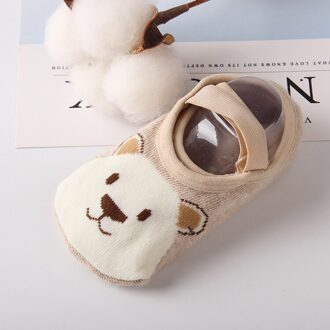 6 Kleuren Baby Katoenen Sokken Schoenen Anti-Slip Baby Walk Sokken Schoenen Peuter Vloer Casual Peuter Anti-Slip sokken Grip Slippers F
