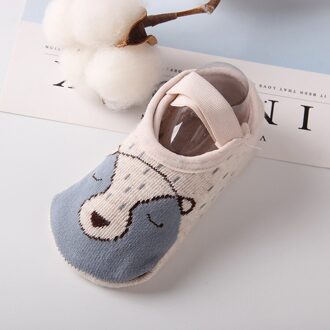 6 Kleuren Baby Katoenen Sokken Schoenen Anti-Slip Baby Walk Sokken Schoenen Peuter Vloer Casual Peuter Anti-Slip sokken Grip Slippers