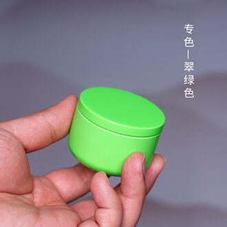 6 Kleuren Draagbare Thee Blikjes Dikke Ijzeren Kruid Stash Verzegelde Blikken Geur Proof Container Spice Opslag Organizer Box Keuken Gadgets groen