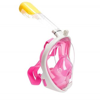 6 Kleuren Duiken Masker Full Face Snorkelen Masker Onderwater Anti Fog Snorkelen Duiken Masker Voor Zwemmen Onderwatervissers Duik roze