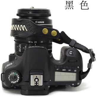 6 kleuren Ever Ready Leather Hand Strap Comfort Padding, verbeterde Grip Kracht en Bescherming voor alle Camera SLR/DSLR Camera 'S zwart