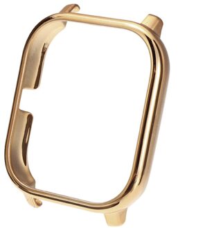 6 Kleuren Horloge Case Frame Beschermhoes Voor Huami Amazfit Gts Anti-Kras Accessoires Electroplated Pc Shell Horloge Case goud
