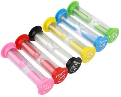 6 Kleuren Kleurrijke Zandloper Zand Klok Timers 30sec/1Min/2Min/3 Minuten/5 Minuten/10 Minuten Zandloper