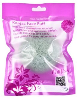 6 Kleuren Ronde Vorm Konjac Spons Cosmetische Puff Gezicht Spons Natuurlijke Konjac Puff Gezichtsreiniger Tool Wassen Flutter groen