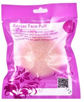 6 Kleuren Spons Bladerdeeg Soft Facial Fiber Make Wash Pad Spons Gezicht Make Wash Pad Spons Puff peeling roze