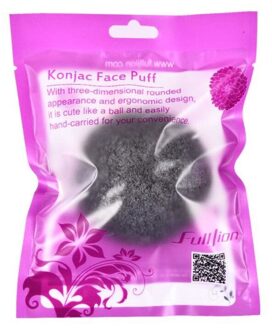 6 Kleuren Spons Bladerdeeg Soft Facial Fiber Make Wash Pad Spons Gezicht Make Wash Pad Spons Puff peeling zwart
