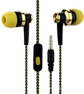 6 Kleuren Subwoofer Oortelefoon Wired Sport Stereo Oortelefoon Met Tarwe Voor Mobiele Telefoon In-Ear Music Oortelefoon 04