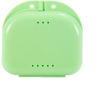 6 Kleuren Tandheelkundige Orthodontische Retainer Kunstgebit Tanden Gebitsbeschermer Opbergdoos Case Tandheelkundige Gezondheid Kunstgebit Retainer Container Licht Groen