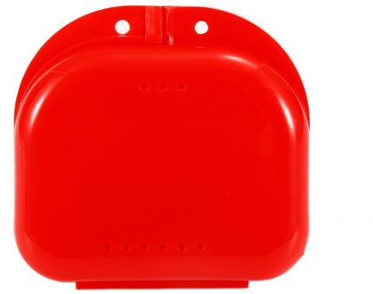 6 Kleuren Tandheelkundige Orthodontische Retainer Kunstgebit Tanden Gebitsbeschermer Opbergdoos Case Tandheelkundige Gezondheid Kunstgebit Retainer Container Rood