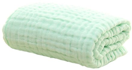 6 Lagen Katoen Baby Deken Baby Inbakeren Wrap Deken Slapen Quilt P31B groen