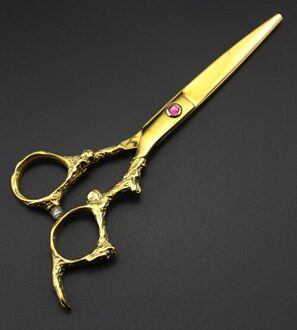 6 "Master Series Gouden Kleur Haar Schaar Set Haar Knippen Schaar En Dunner Schaar Draak Handvat Decoratie Kapper Scharen snijdend enkel en alleen