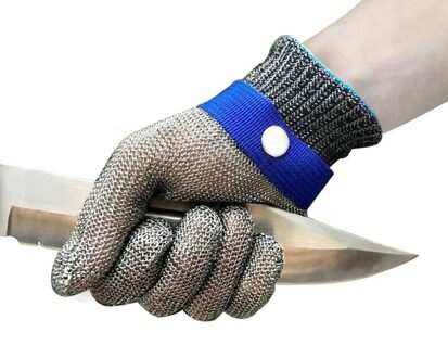 6 Maten Rvs Anti Cut Handschoenen Voedsel Verwerking Glas Snijden Guantes Corte Wearable Roest Niet Cut Proof Handschoenen XL