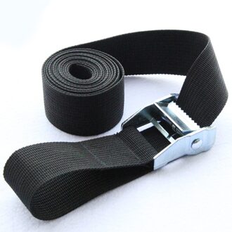 6 Maten Sterke Ratchet Riem 6M * 25Mm Black Tie Down Band Voor Bagage Tas Lading sjorren Met Metalen Gesp 25mm x 5m
