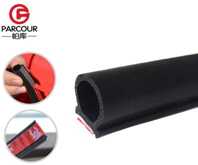 6 Meter Grote D Rubber Afdichtingen Auto Deurafdichting Lawaai Geluidsisolatie Stofdicht Waterdicht Auto Deur Afdichtstrip Rubber Met 3M Gom