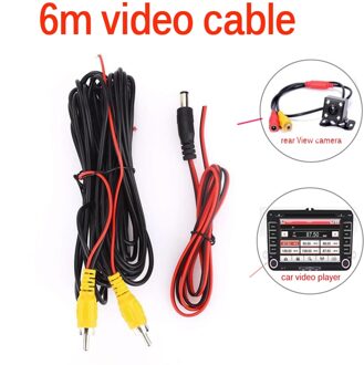 6 Meter Rca Video Signaal Kabel Universele Waterdichte Rca 6 Meter Draad Voor Reverse Camera Met Auto Multimedia Monitor