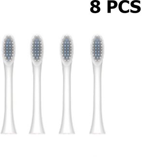 6 Modi Sonic Elektrische Tandenborstel Diepe Reiniging Waterdichte Draagbare Volwassenen Reizen Tandenborstel Met 4 Opzetborstels 04 8stk brush hoofd