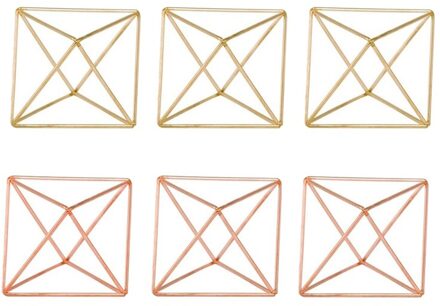 6 Pack Air Plant Houder Tillandsia Lucht Planten Stand Opknoping Containers Display Rekken Voor Thuis, Kantoor En Bruiloft