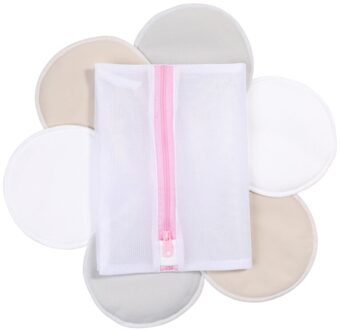 (6 Pack) Bamboe Verpleging Pads Met Bonus Waszak Herbruikbare Wasbare Borstvoeding Pad