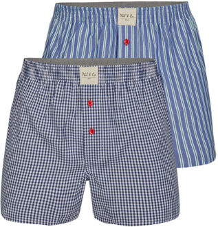 6-pack geweven wijde boxershorts heren multipack 6-pack Veelkleurig - L