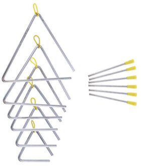 6 Pack Instrument Set Triple-Gedreven Houder Hand Percussie Instrument, 6 Size (4Inch 5Inch 6Inch 7Inch 8Inch 9Inch)