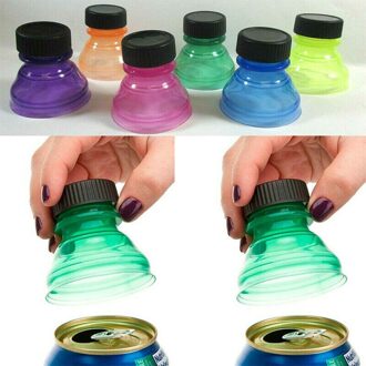 6 Pack Soda Cans Savers Reusable Drink Covers Lid Protector Spill Free Bottle Can Cover Cup Accessorties