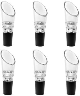 6 Pack Wijn Beluchter Schenker, Premium Beluchten Decanter Uitloop