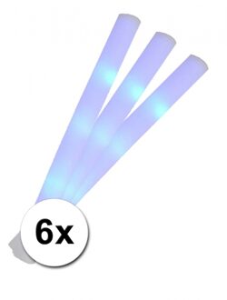 6 partystaven met licht 48 cm