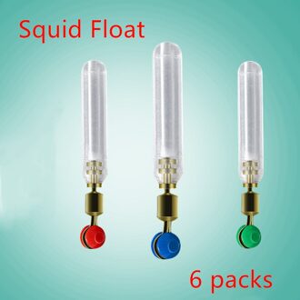 6 Pcs/1 Box Siliconen Koperen Hoofd Float Rest Vissen Float Anti Knoop Visdobbers Rotatie Float Tube Accesoires flotteur Boei S 1doos