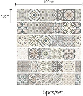 6 Pcs 3D Trappen Stickers Waterdicht Home Decor Zelfklevende Pvc Muur Muurschildering Decals Trappen Decoratie Escalera Stickers Escalier