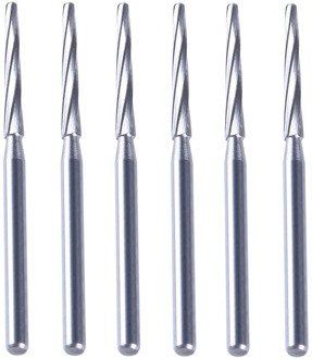 6 Pcs/Box Dental Drills Lab Tungsten Steel Carbide Burs Dental Clinical Zekrya FG Finishing Burs High Speed Cutters 28mm Sale