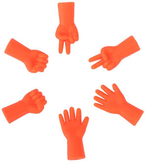 6 Pcs Breinaalden Point Beschermers Naald Tip Stopper Voor DIY Weave Breien En Naaien & Naaien Gereedschap Accessoires oranje
