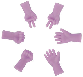 6 Pcs Breinaalden Point Beschermers Naald Tip Stopper Voor DIY Weave Breien En Naaien & Naaien Gereedschap Accessoires paars